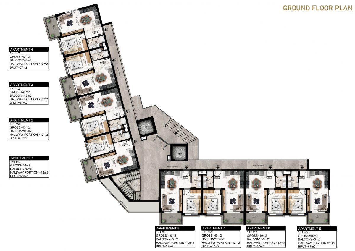 Residential complex with convenient layouts in Gazipasa - Фото 37