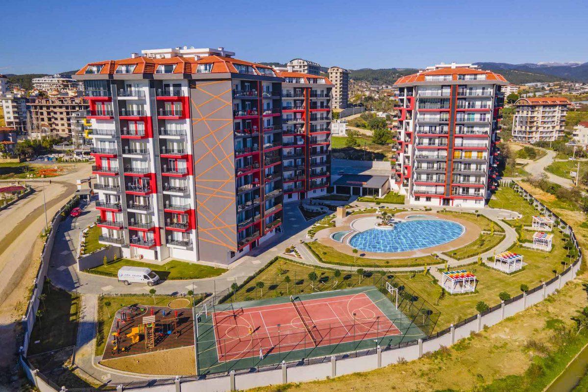 Furnished 1+1 apartments in a new complex in the greenest area of Avsallar, Alanya - Фото 9