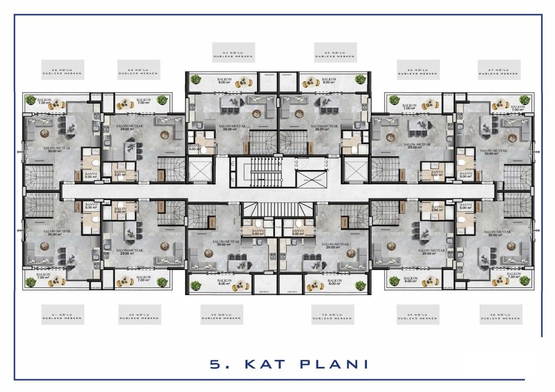 New investment project in Gazipasa, 150 meters from the center of the area - Фото 24