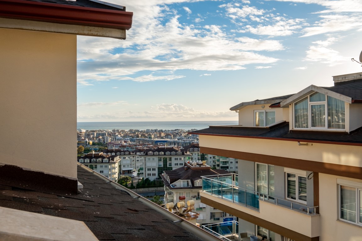 4 + 1 Penthouse with sea view in Cikcilli, Alanya - Фото 32