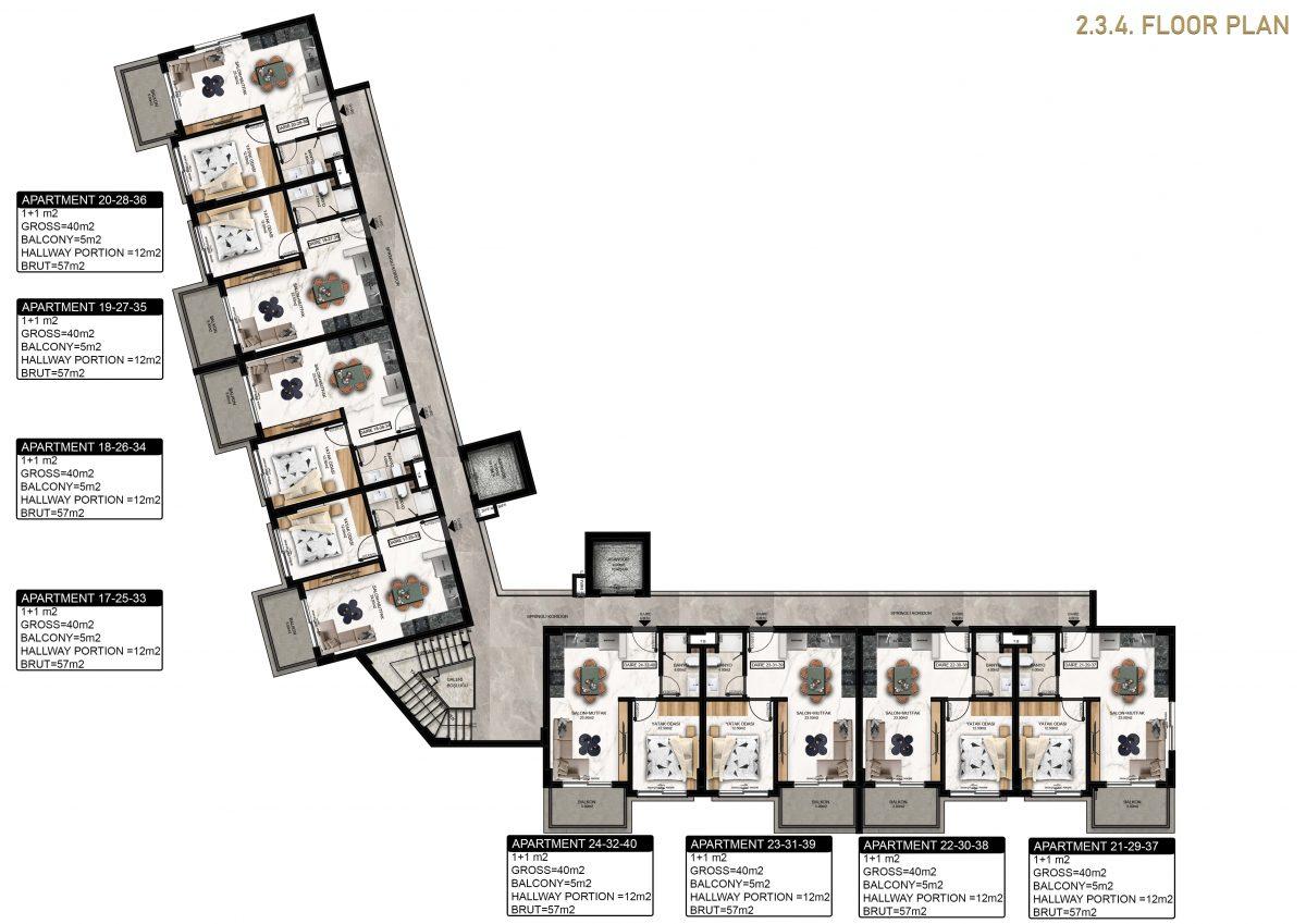 Residential complex with convenient layouts in Gazipasa - Фото 39