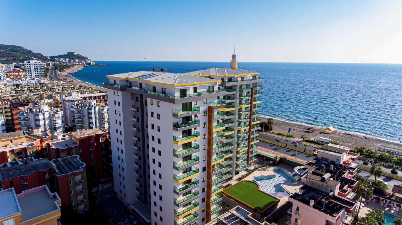 Apartment 90 m2 with sea views in 50 meters from the beach, Mahmutlar - Фото 2