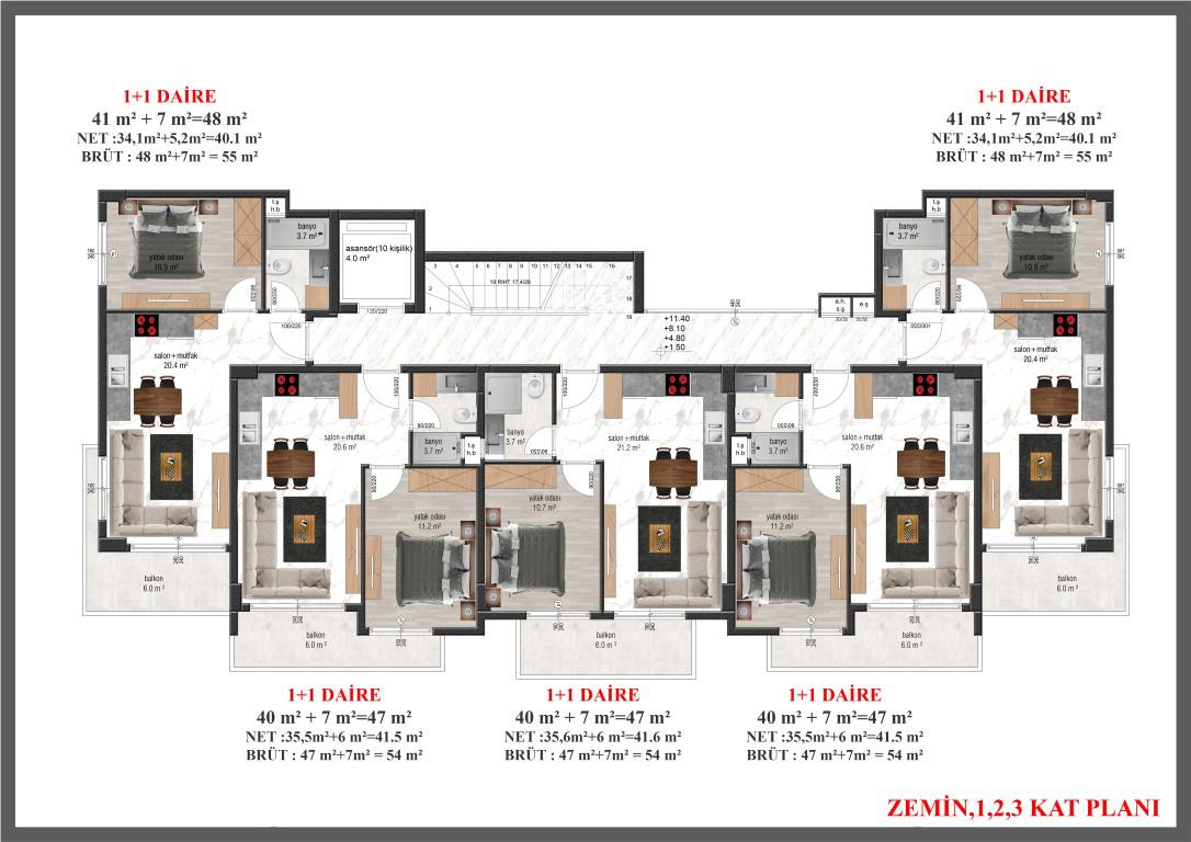 One-bedroom apartment in a new residential complex in the Avsallar area - Фото 8