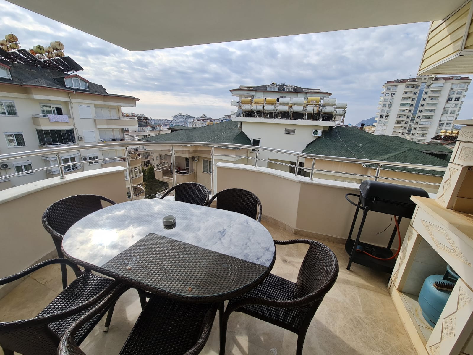 Furnished penthouse 4 + 1 with three terraces in Cikcilli, Alanya - Фото 14