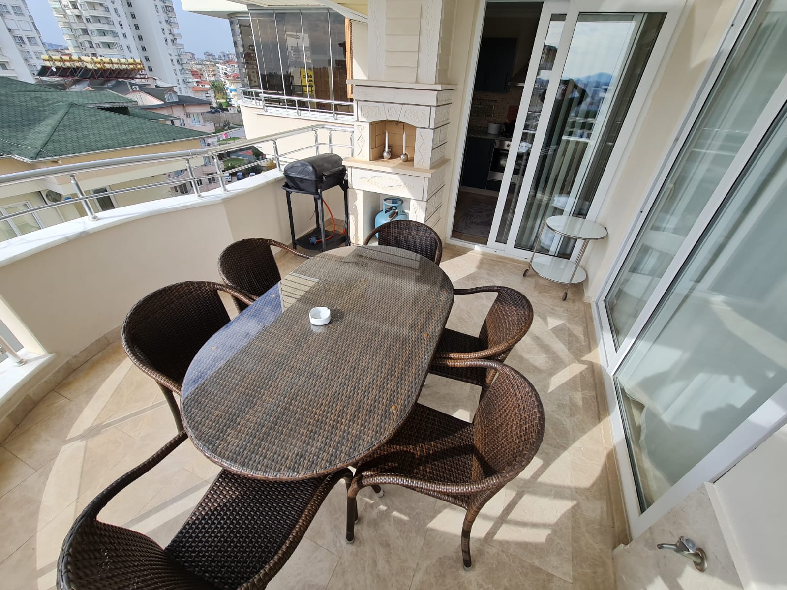 Furnished penthouse 4 + 1 with three terraces in Cikcilli, Alanya - Фото 15