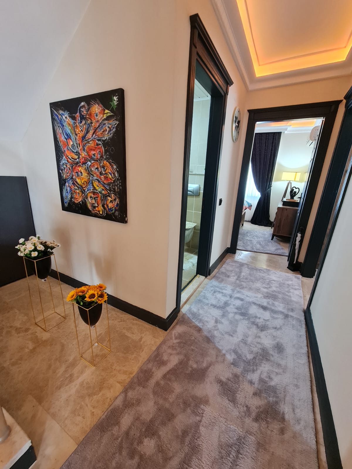 Furnished penthouse 4 + 1 with three terraces in Cikcilli, Alanya - Фото 6