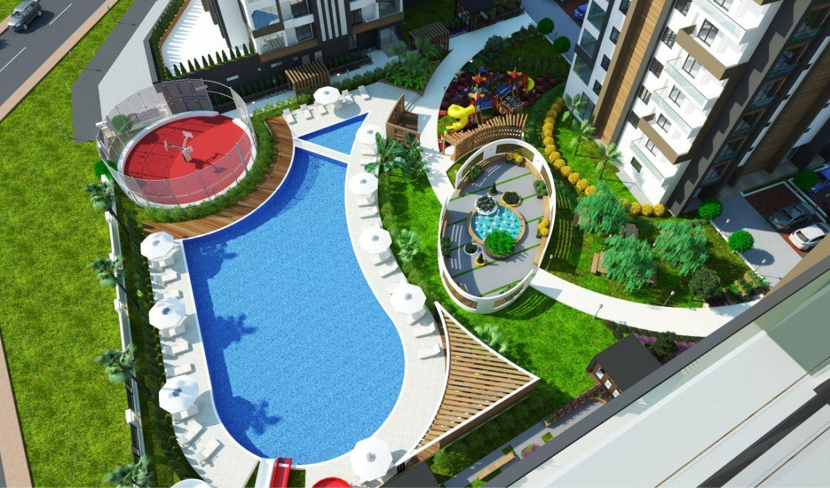 Design of a modern residential complex with spacious layouts in Mersin - Фото 11