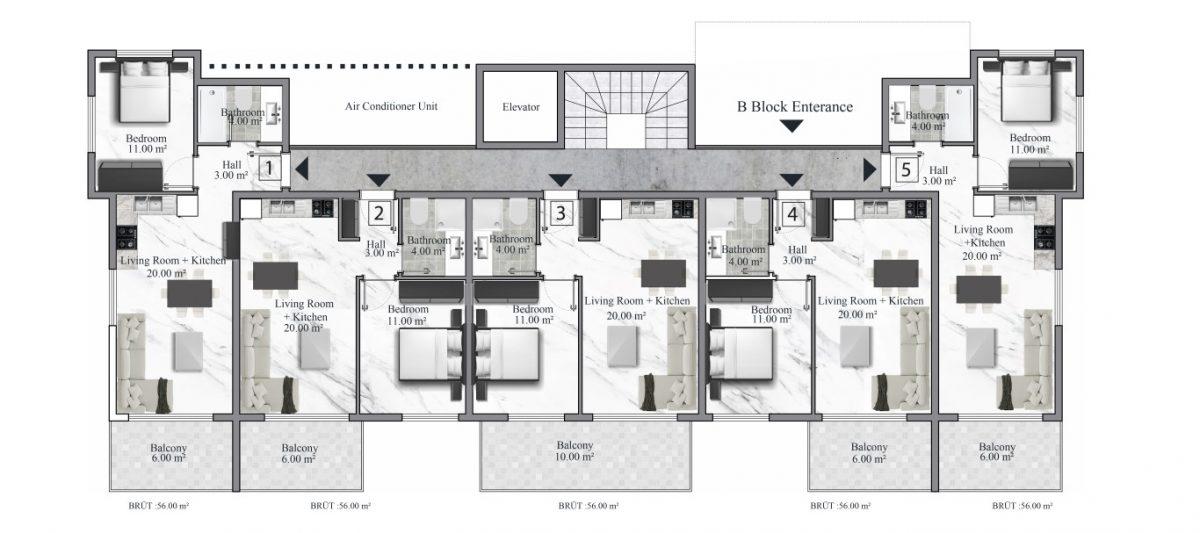 Modern low-rise residential complex in Oba district - Фото 27