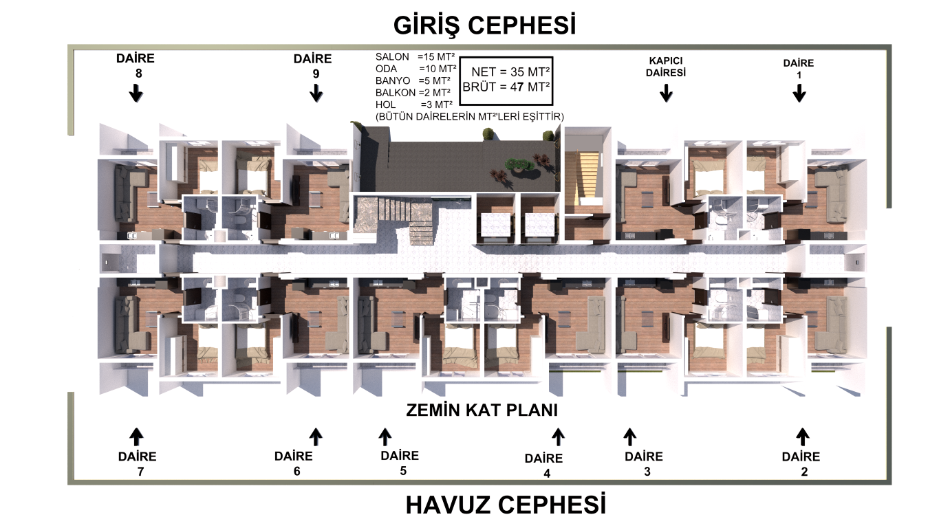 A residential complex under construction in Gazipasa with good infrastructure - Фото 23