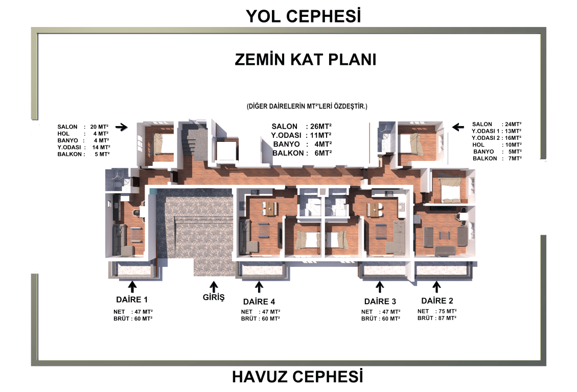 A residential complex under construction in Gazipasa with good infrastructure - Фото 19