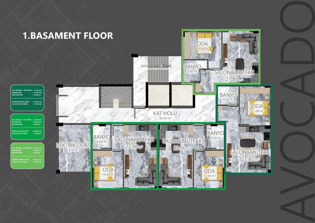 New residential complex with full infrastructure in Demirtaş district - Фото 26