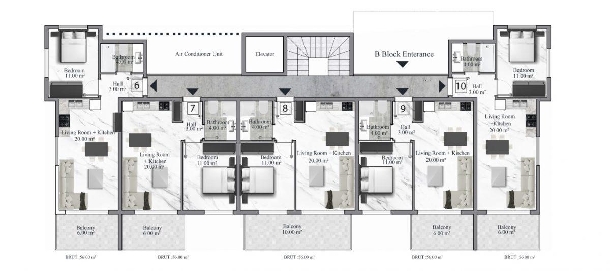 Modern low-rise residential complex in Oba district - Фото 28