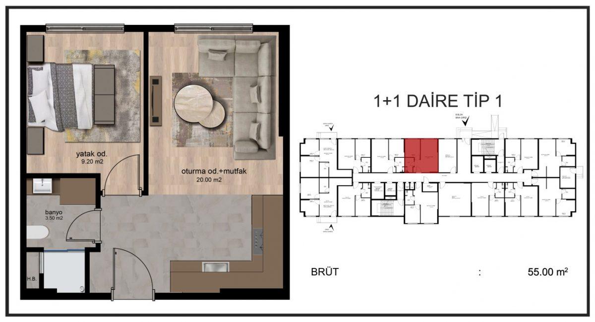 A new luxury project under construction in Mersin - Фото 13