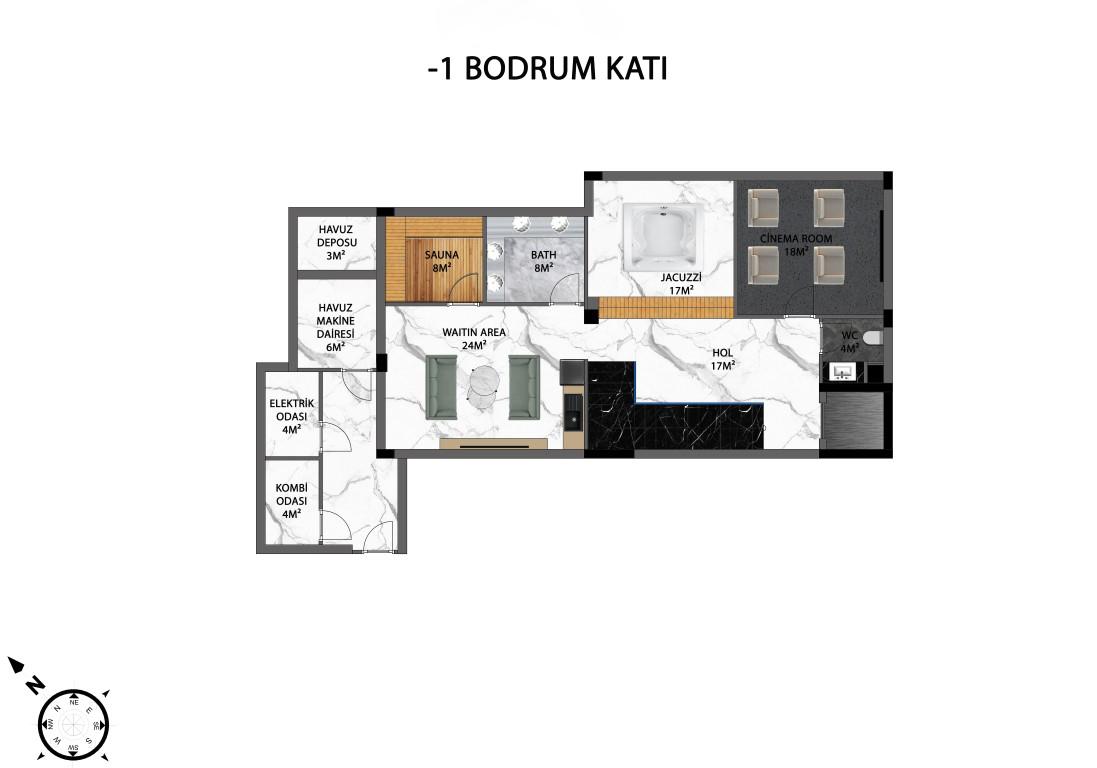 Project of new luxury villas with private pool in Kargyjak area - Фото 26