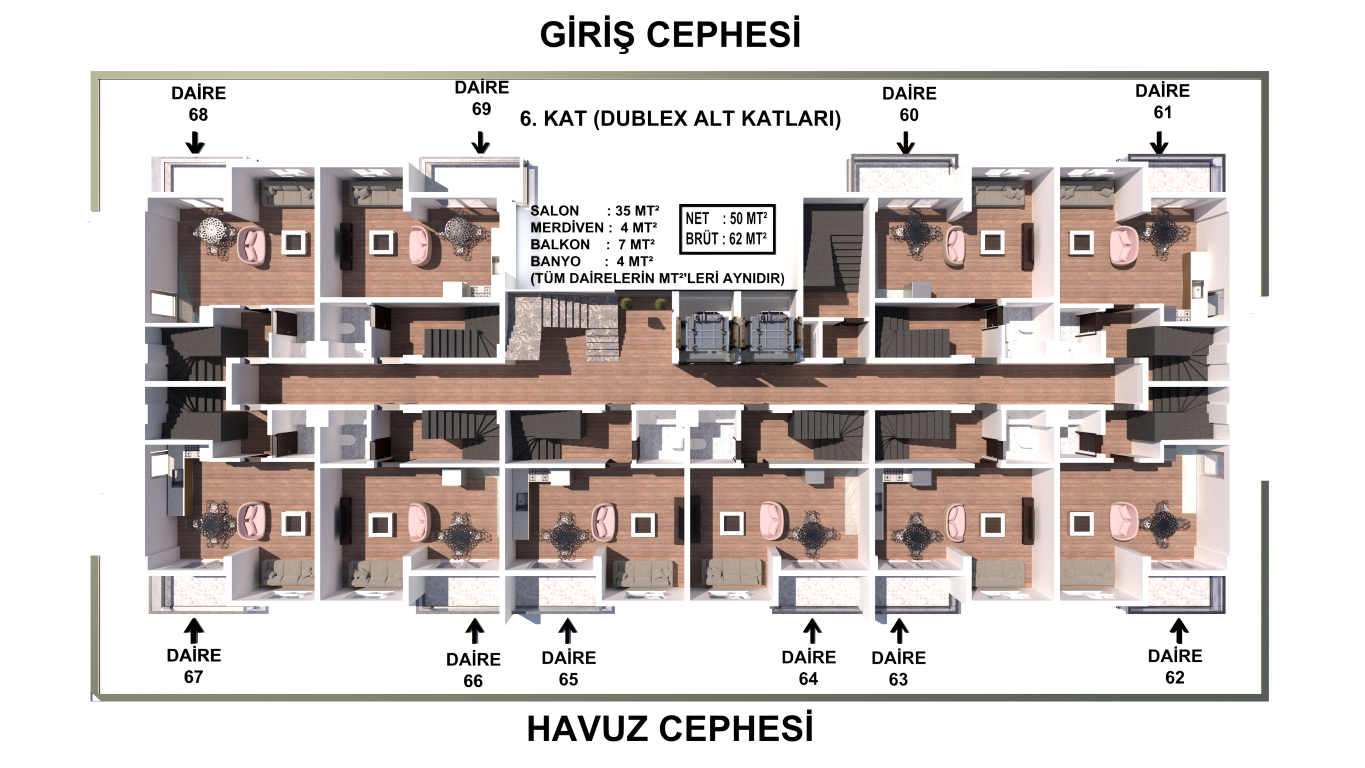 A residential complex under construction in Gazipasa with good infrastructure - Фото 25