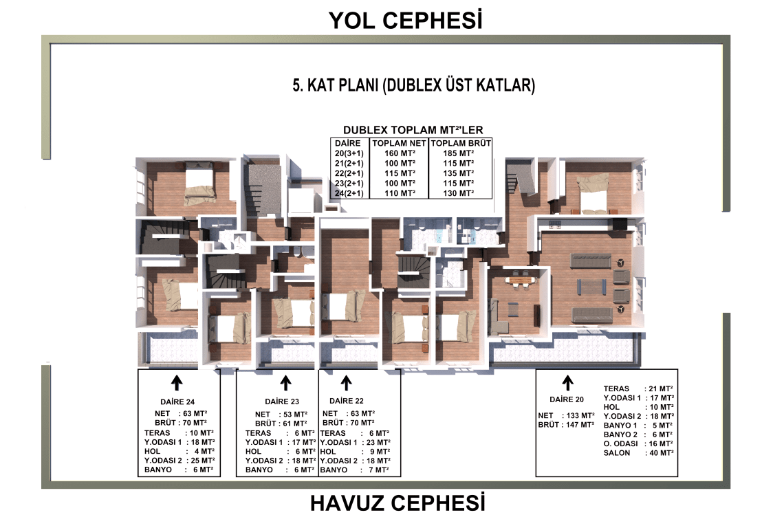 A residential complex under construction in Gazipasa with good infrastructure - Фото 22