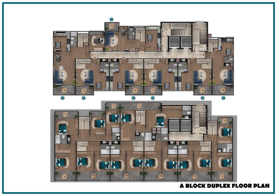 A new project of a modern residential complex with hotel infrastructure in Payallar - Фото 47