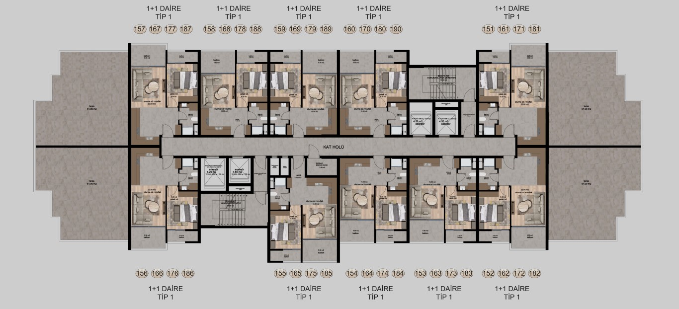 A new luxury project under construction in Mersin - Фото 21