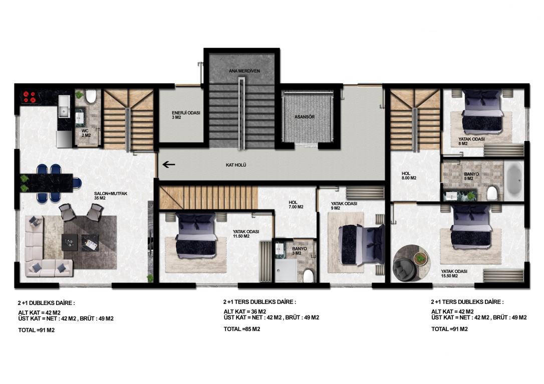 New residential complex in Alanya (Oba) - Фото 9