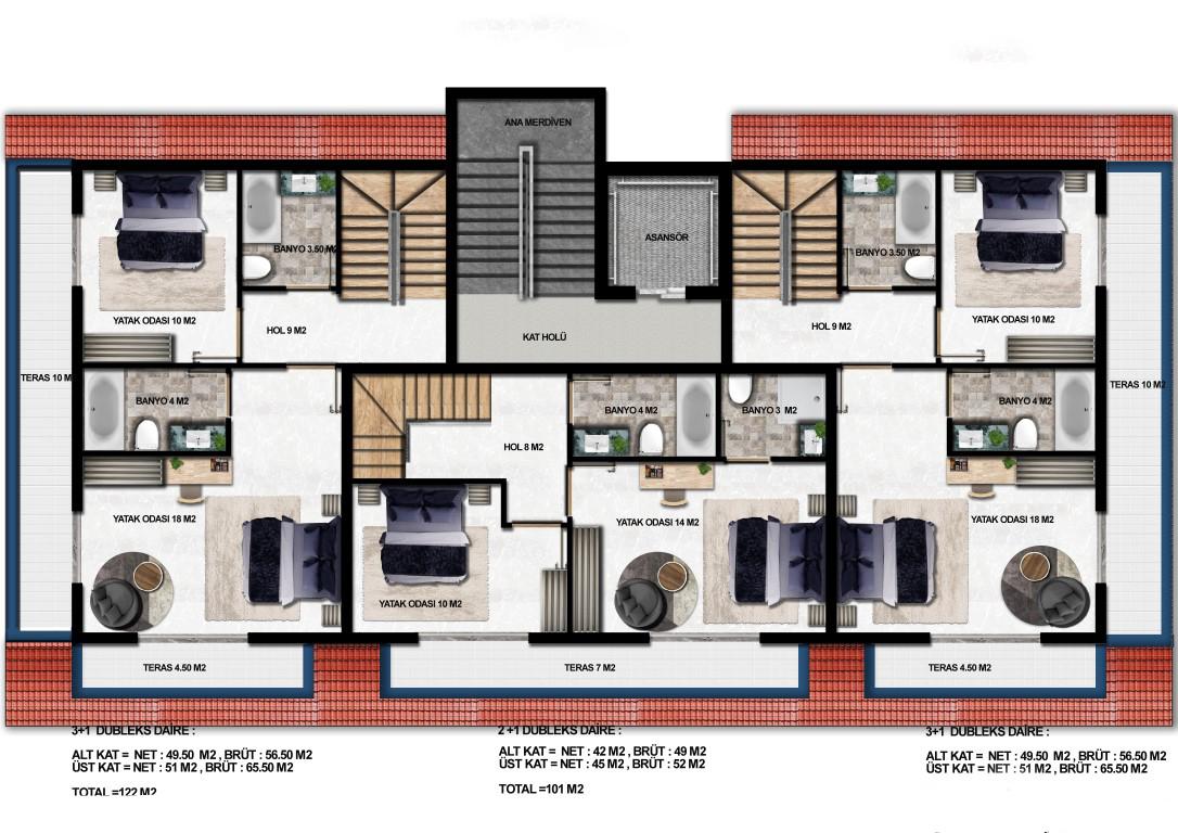 New residential complex in Alanya (Oba) - Фото 13