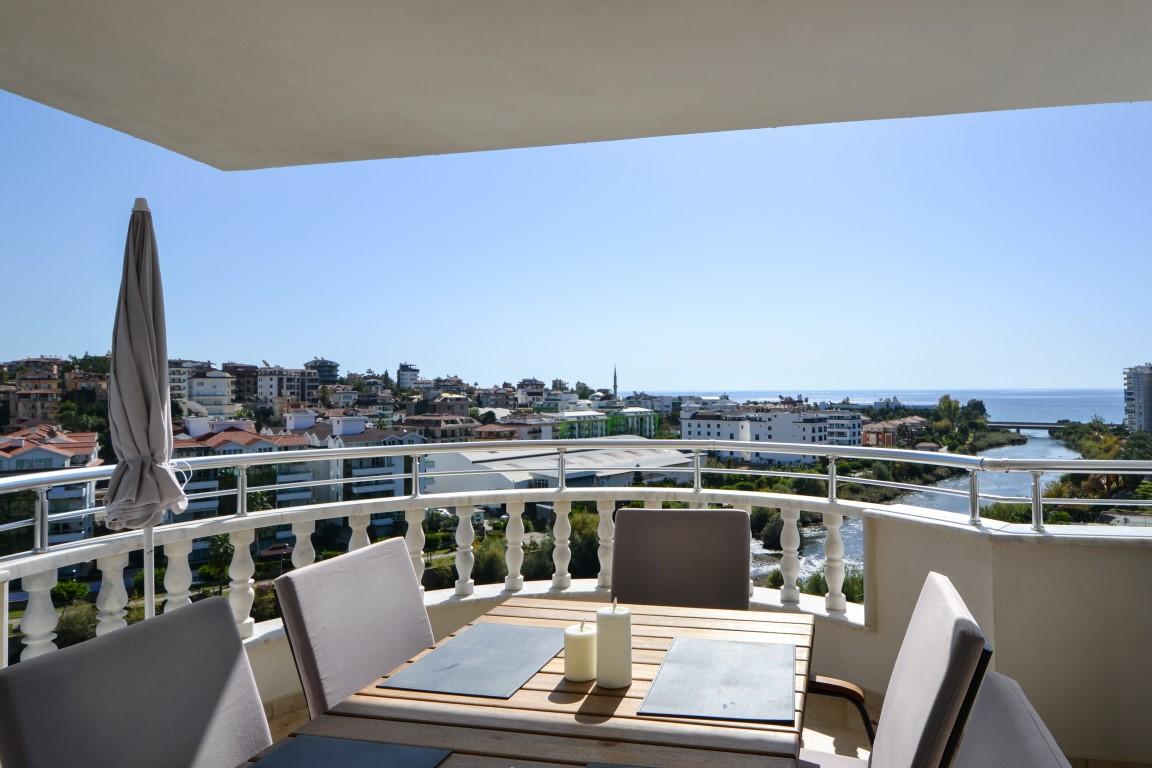 Penthouse 4+1 with panoramic view of the sea and the river Dim, in the center of the Tosmur district, Alanya (furnished) - Фото 26