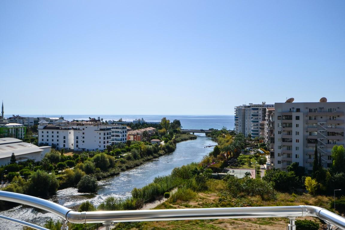 Penthouse 4+1 with panoramic view of the sea and the river Dim, in the center of the Tosmur district, Alanya (furnished) - Фото 20