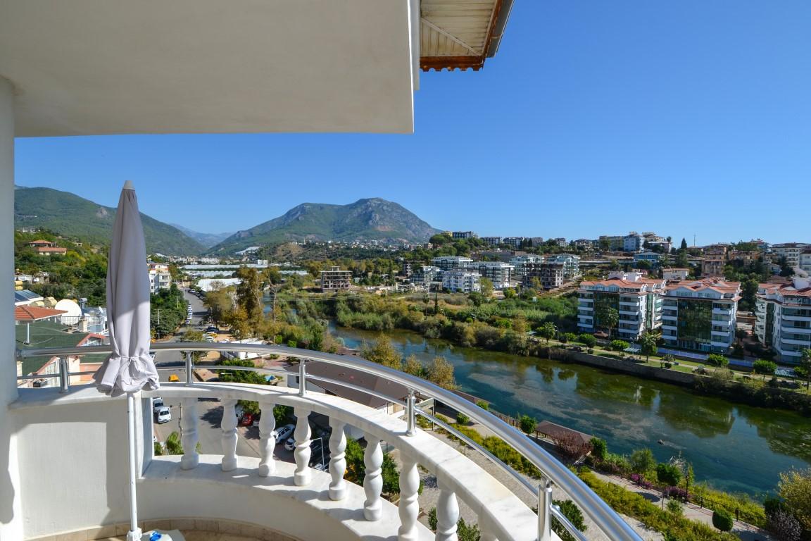 Penthouse 4+1 with panoramic view of the sea and the river Dim, in the center of the Tosmur district, Alanya (furnished) - Фото 23