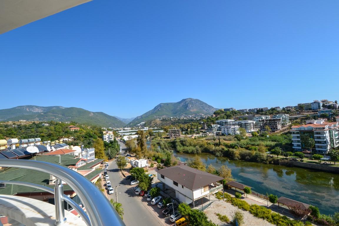 Penthouse 4+1 with panoramic view of the sea and the river Dim, in the center of the Tosmur district, Alanya (furnished) - Фото 24