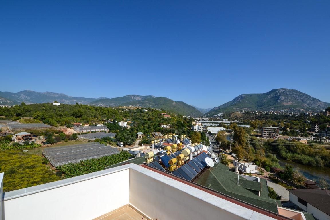 Penthouse 4+1 with panoramic view of the sea and the river Dim, in the center of the Tosmur district, Alanya (furnished) - Фото 33