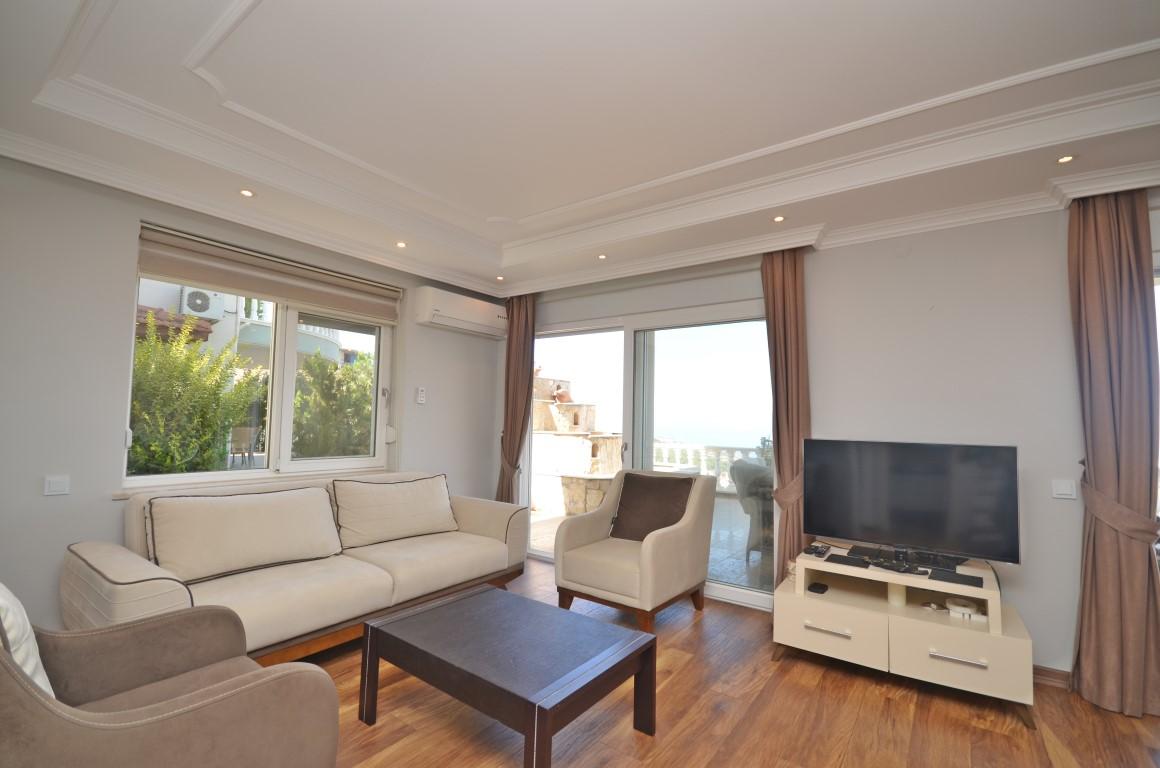 Villa 3+1 with panoramic views of the sea and Alanya in the Kargyjak area - Фото 7