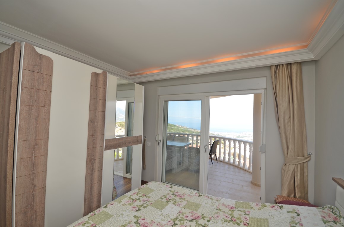 Villa 3+1 with panoramic views of the sea and Alanya in the Kargyjak area - Фото 22