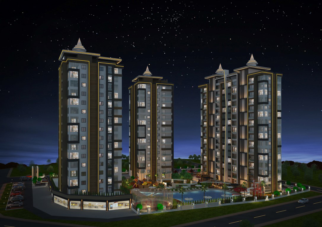 Design of a modern residential complex with spacious layouts in Mersin - Фото 6