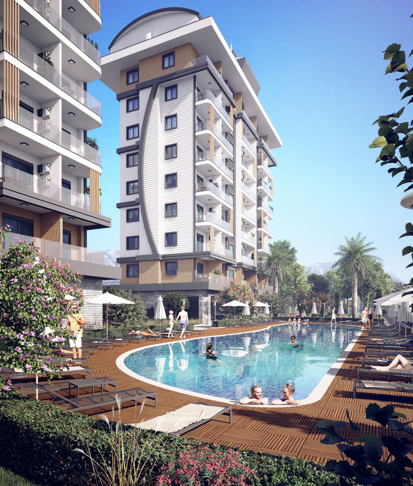 A new project of a modern residential complex with hotel infrastructure in Payallar - Фото 5