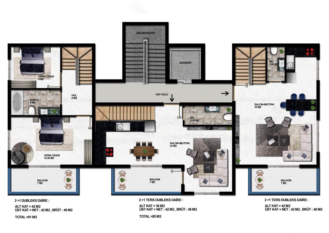 New residential complex in Alanya (Oba) - Фото 10