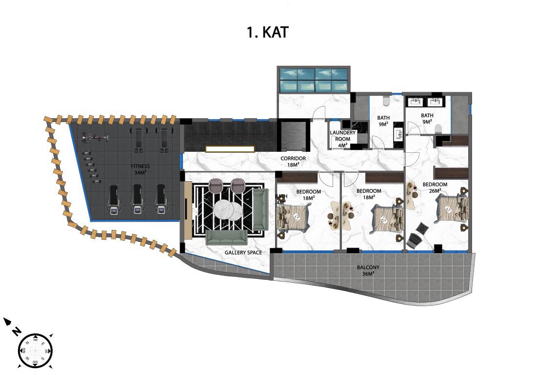 Project of luxury villas in the Kargyjak area with infrastructure with the possibility of obtaining Turkish citizenship - Фото 25