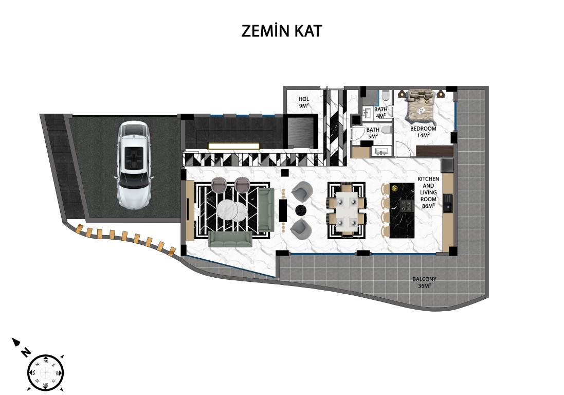 Project of luxury villas in the Kargyjak area with infrastructure with the possibility of obtaining Turkish citizenship - Фото 24