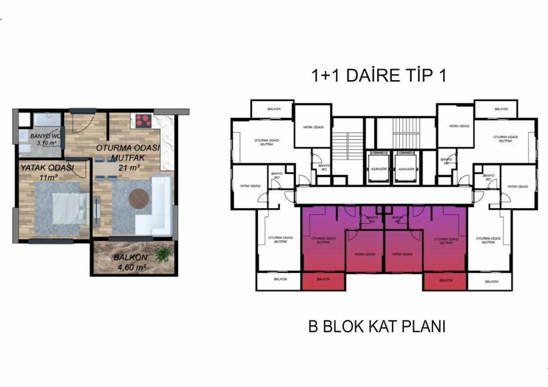 New residential complex in Mersin 300 meters from the beach - Фото 18