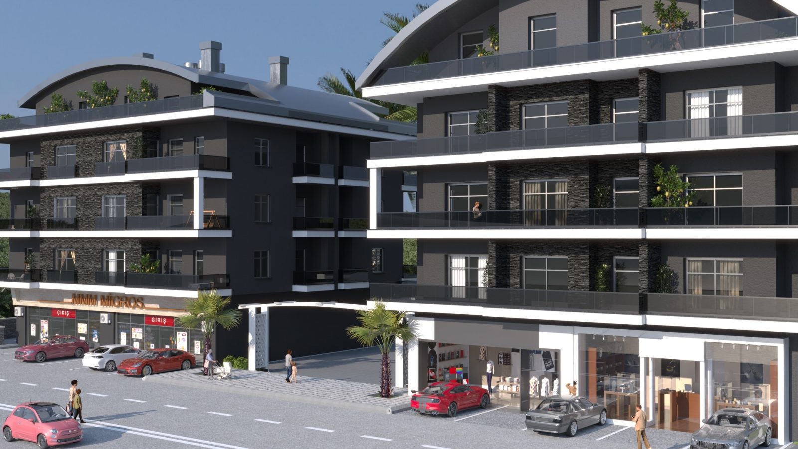 New residential complex in Oba district with spacious apartments and commercial premises - Фото 3