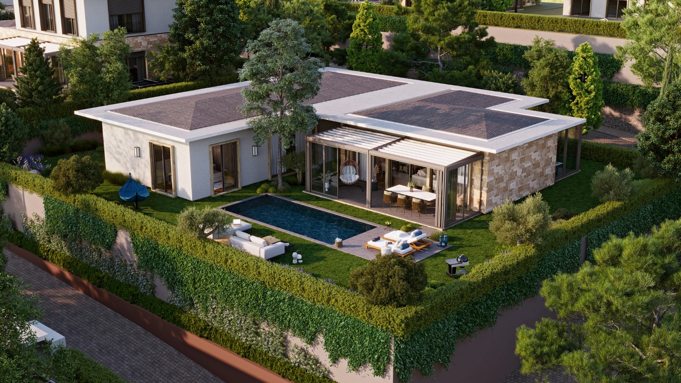 New project villas with private pool in Urla area - Фото 18