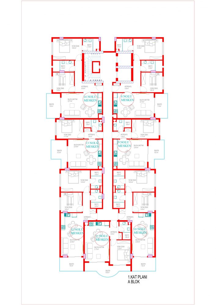 New project in classical style with rich infrastructure SİGNATURE in Oba - Фото 19