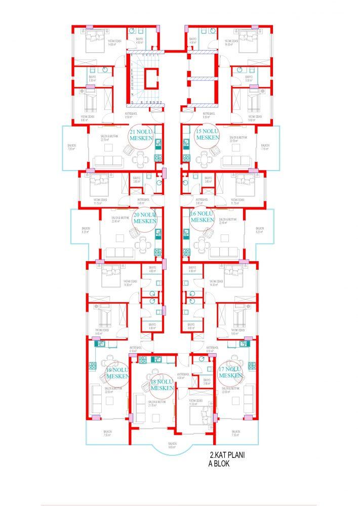 New project in classical style with rich infrastructure SİGNATURE in Oba - Фото 20