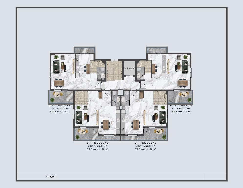 Modern project of five-storey residential complex in Pajallar district - Фото 12