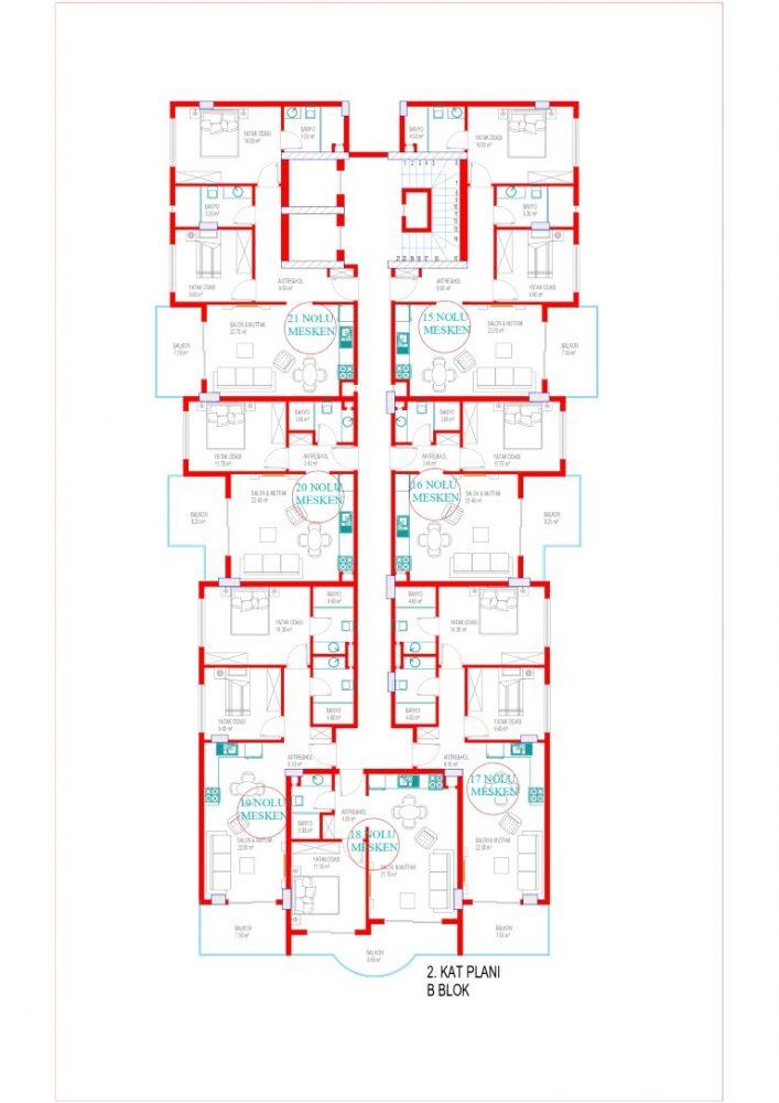 New project in classical style with rich infrastructure SİGNATURE in Oba - Фото 23