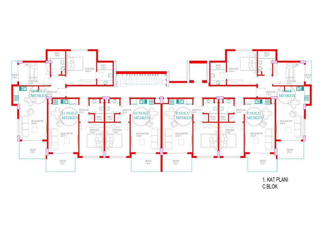 New project in classical style with rich infrastructure SİGNATURE in Oba - Фото 26