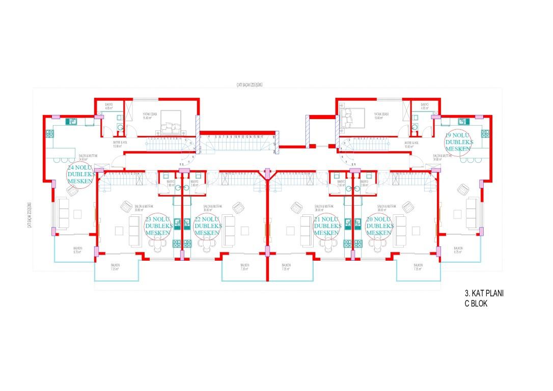 New project in classical style with rich infrastructure SİGNATURE in Oba - Фото 28