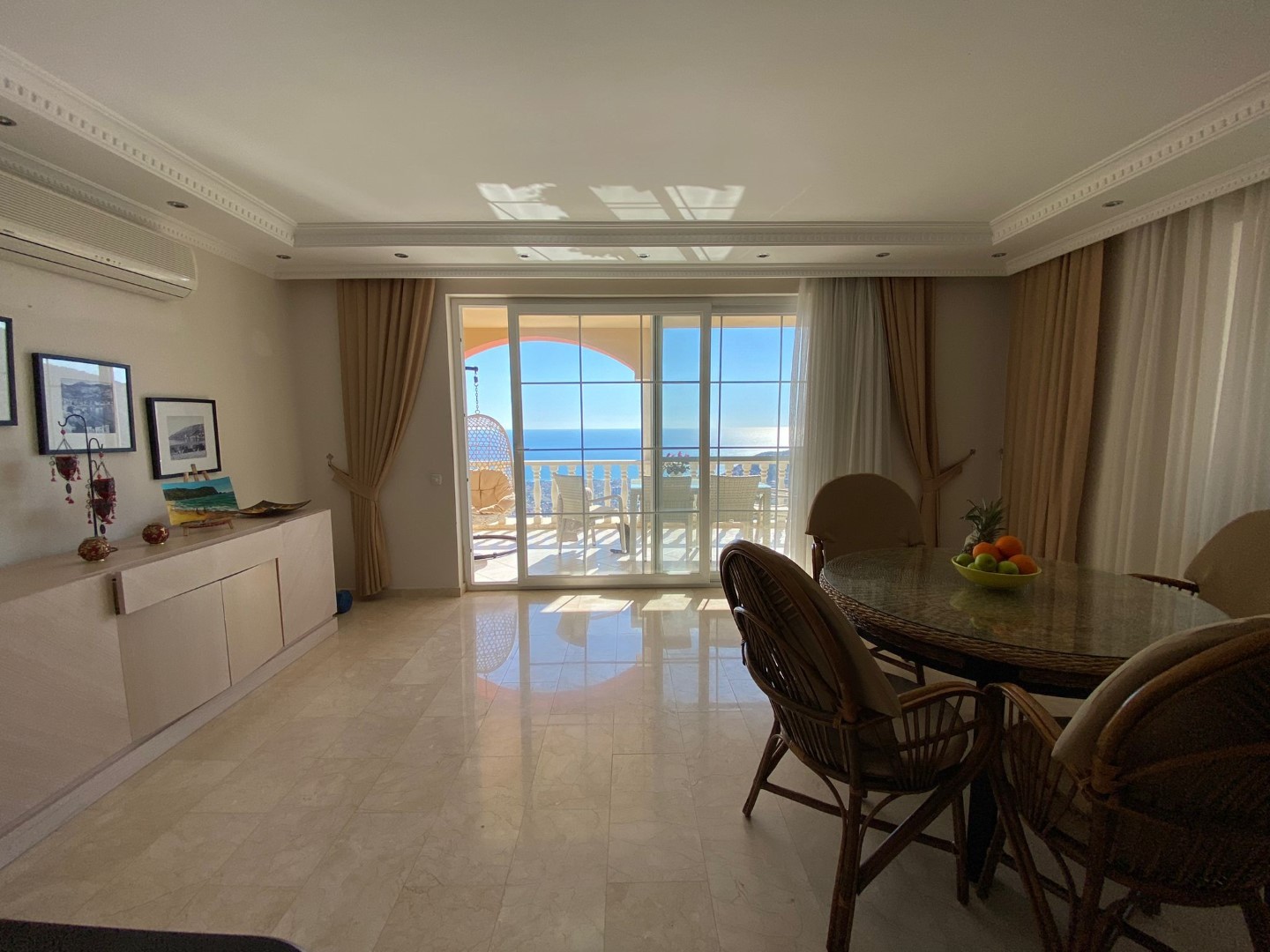 Furnished townhouse with panoramic sea views in the Bektash area - Фото 5