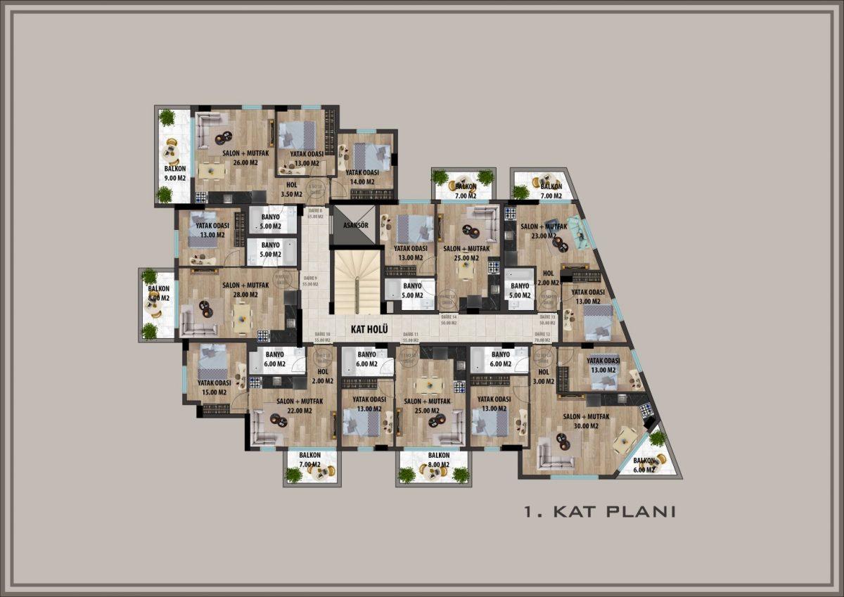 Project of a residential complex overlooking the sea and covered parking - Фото 13