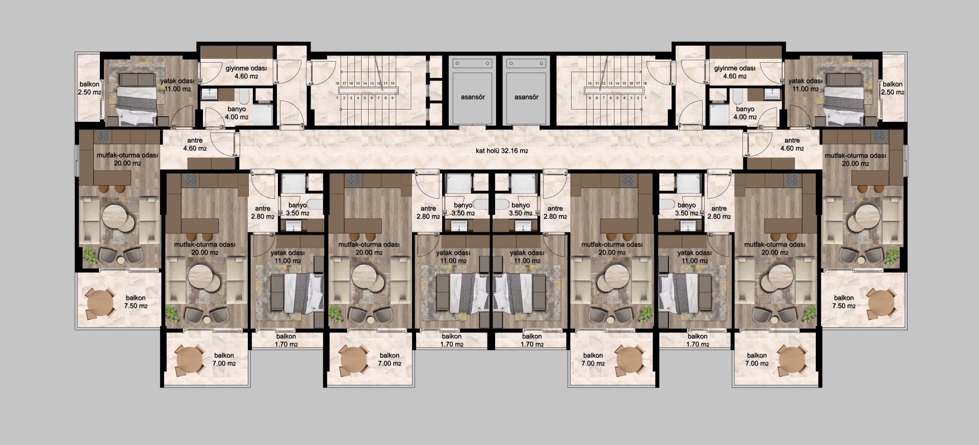 Project of modern cozy under construction of the city of Mersin - Фото 21