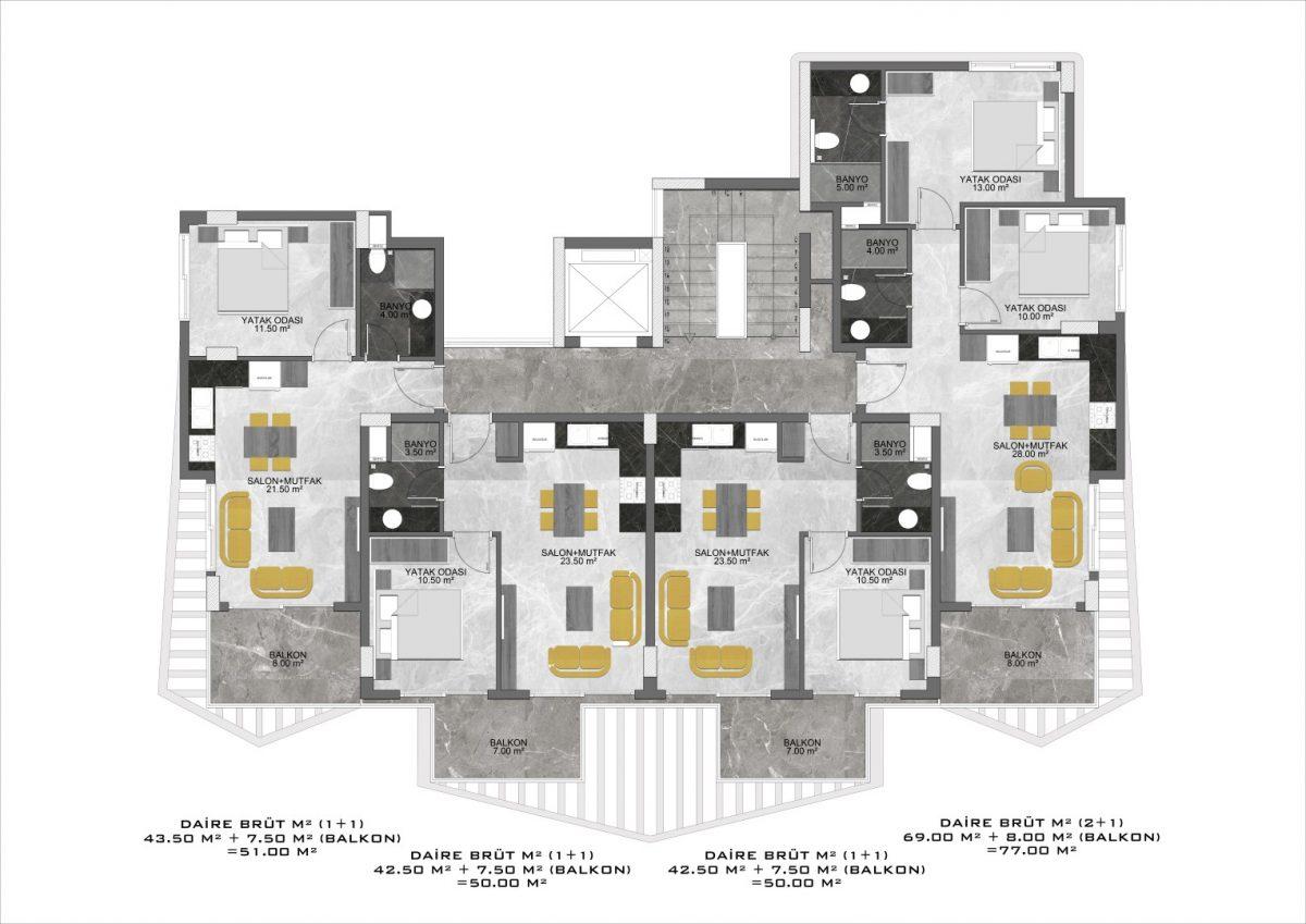 New project in Oba district with modern infrastructure - Фото 33