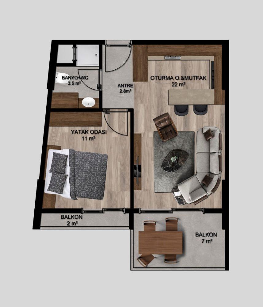 New residential complex with spacious apartments in Mersin, Erdemli - Фото 23